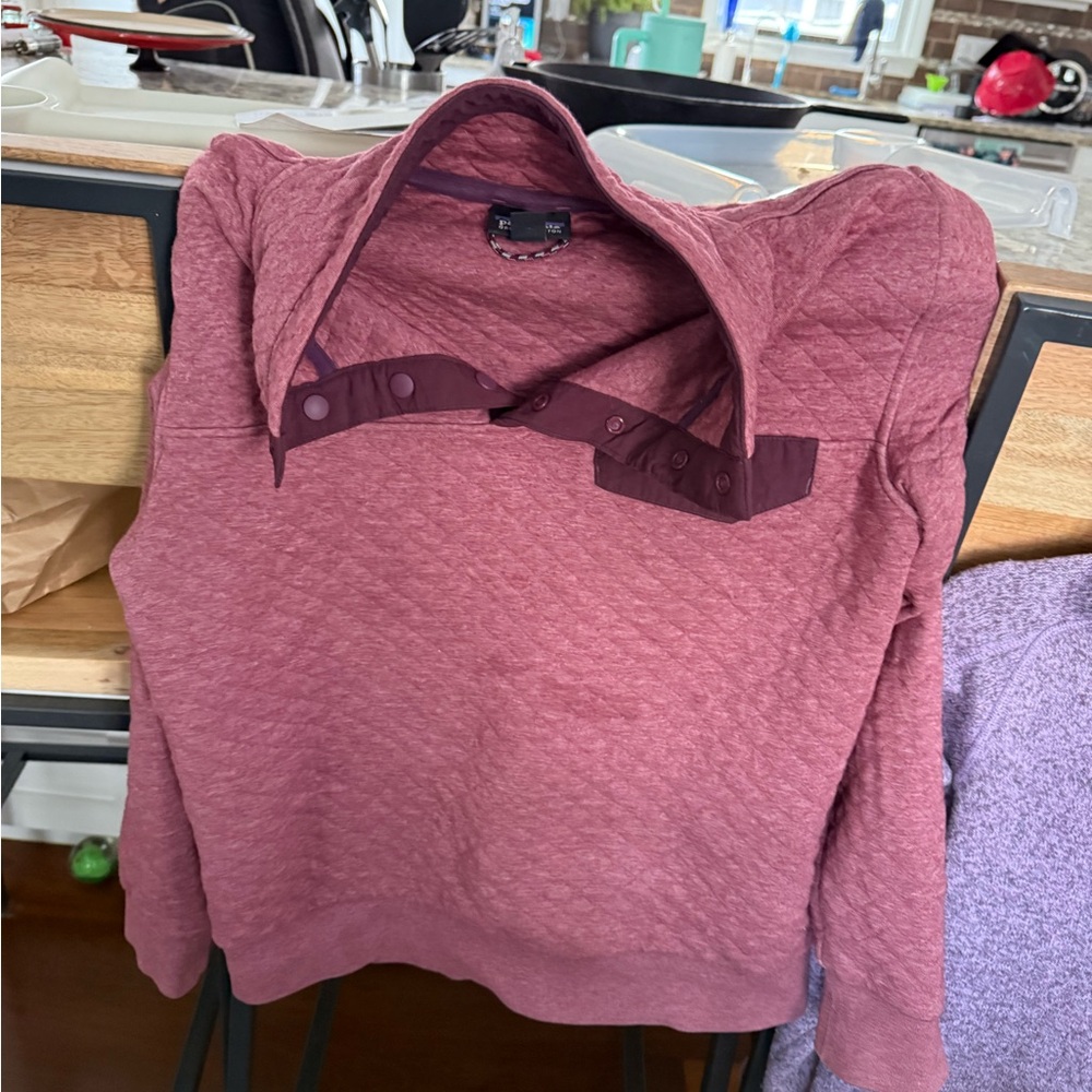 Patagonia Burgundy Organic Cotton Pullover